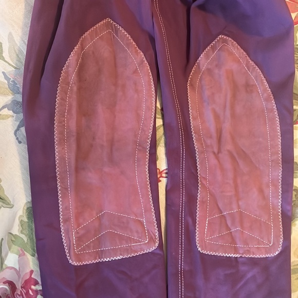 THE TAILORED SPORTMAN English Riding Pant Size 24 Equestrian Flat Front Leather - Picture 12 of 16